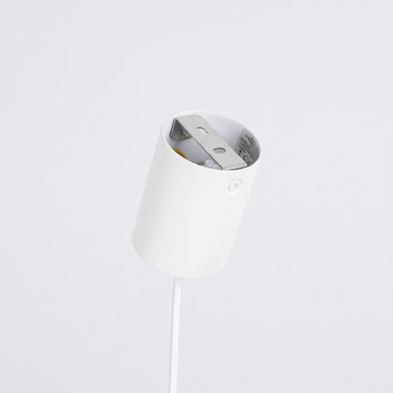 Suspension Bergen Poutre 4 Cônes 122 cm en Acier Blanche, détail de la fixation