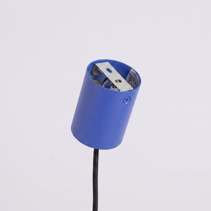 Suspension Bergen poutre 4 cônes 122 cm bleu outremer, détail de la rotule