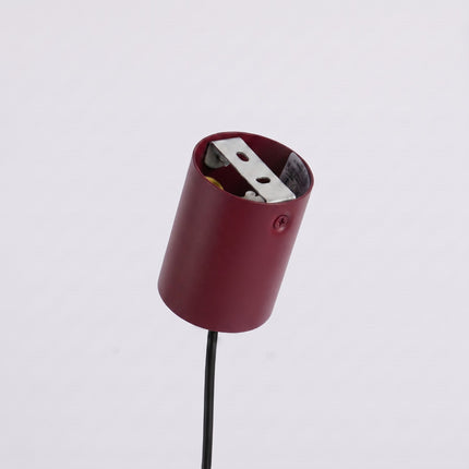 Suspension Bergen poutre 4 cônes 122 cm bordeaux, détail de la rotule