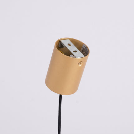 Suspension Bergen poutre 4 cônes 122 cm or, détail de la rotule