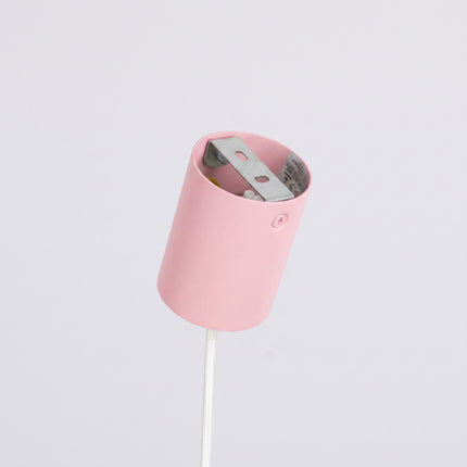 Suspension Bergen poutre 4 cônes 122 cm rose poudré, détail de la rotule