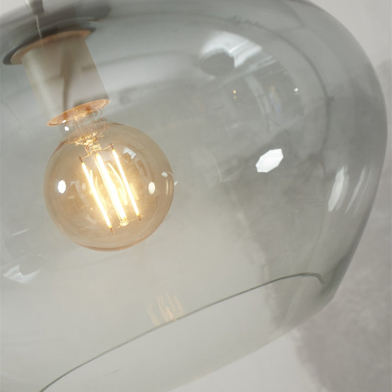 Dimensions Hängeleuchte Bologna Glas Grau Degradé – Ø35 cm