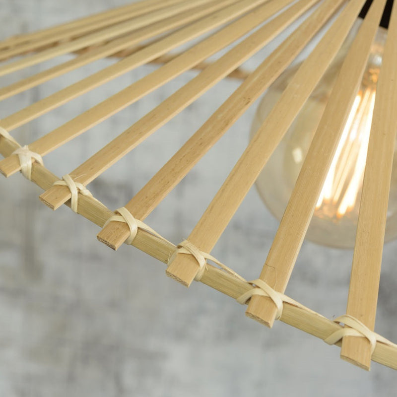 Dimensions Suspension Bromo Bambou Naturel Asymétrique Ø50 cm