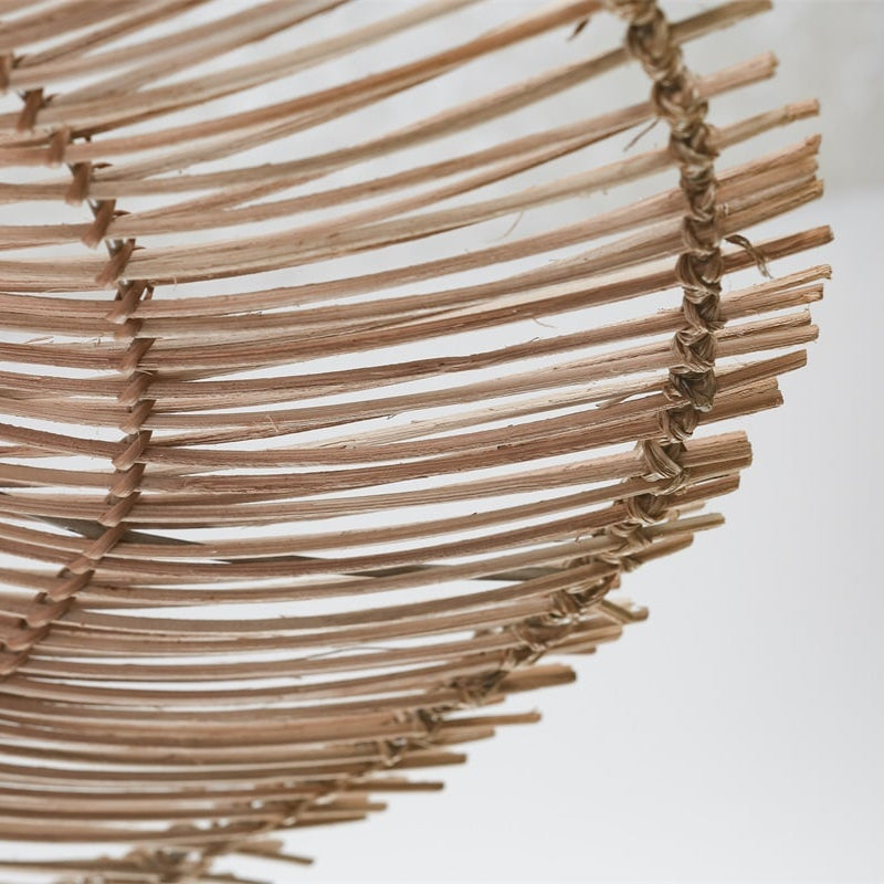 Dimensions Lámpara colgante de ratán natural Cancún de 70 cm