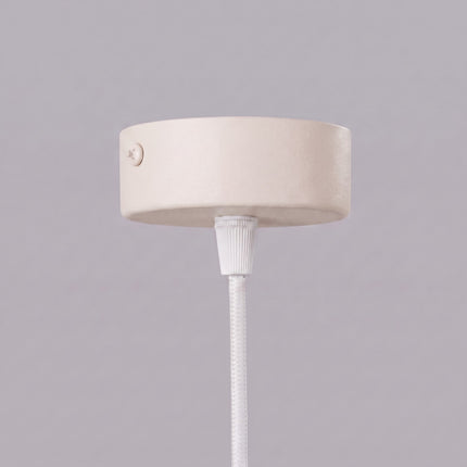 Suspension Cannelée 1 Lumière acier beige clair, packshot de trois quarts