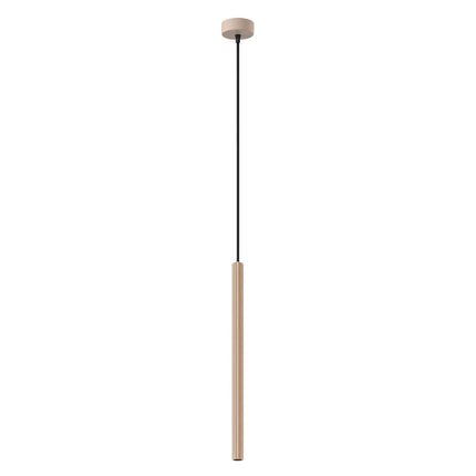 Suspension Cannelée 1 Lumière acier taupe, packshot sur fond blanc