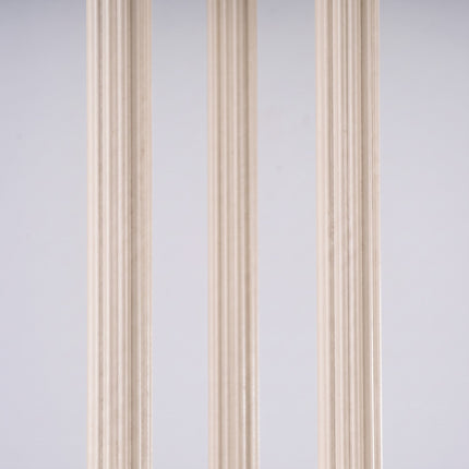 Suspension Cannelée 3 Lumières acier beige clair, détail du socle de fixation