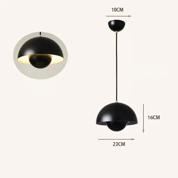 Dimensions Suspension Champignon Nordique Colorée