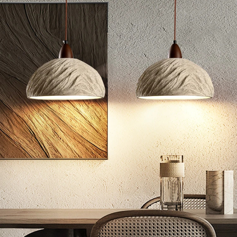 Dimensions Wabi-Sabi Hängelampe aus Zement in Steinoptik