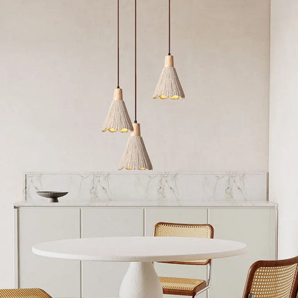 Suspension en ciment Wabi-Sabi avec câble ajustable de 150 cm