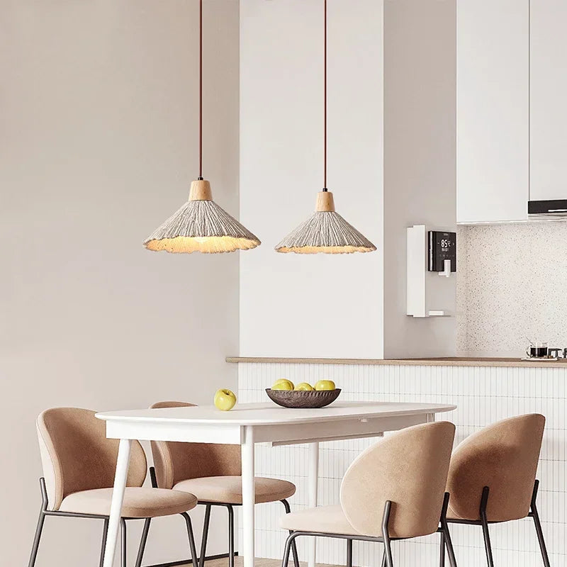 Dimensions Lámpara colgante LED de cemento moderna Wabi-Sabi