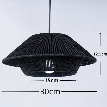 Suspension japonaise en corde de chanvre pour intérieur moderne