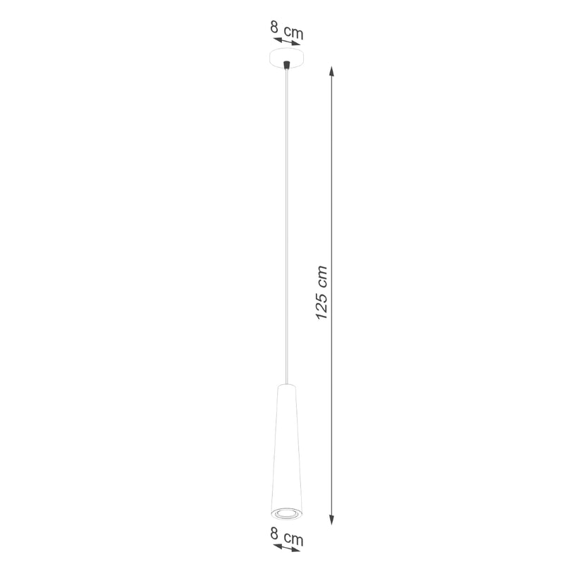 Dimensions Electra Concrete Pendant Lamp