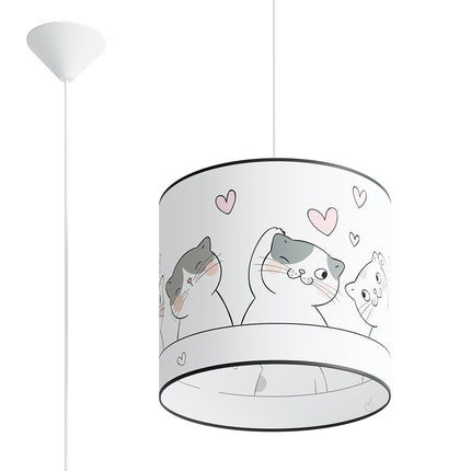 Suspension Enfant Chat 30 cm, vue d'ensemble sur fond blanc
