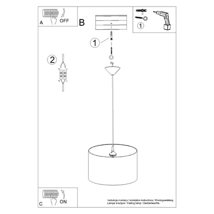 Suspension enfant Chat 40 cm suspendue au-dessus d'un lit d'enfant