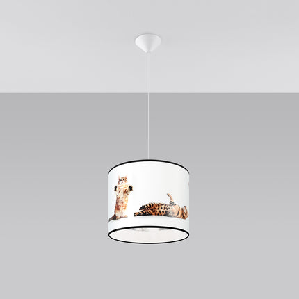 Suspension Enfant Chaton 30 cm, vue de profil sur fond blanc