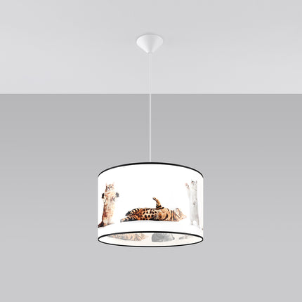 Suspension Enfant Chaton 40 cm, vue de profil sur fond blanc