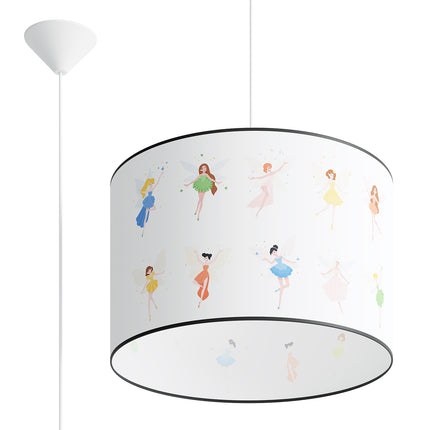 Suspension Enfant Fée 40 cm, vue d'ensemble sur fond blanc
