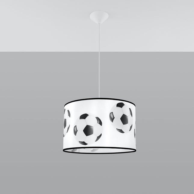 Suspension Enfant Football 40 cm, vue de face avec son point d'accroche