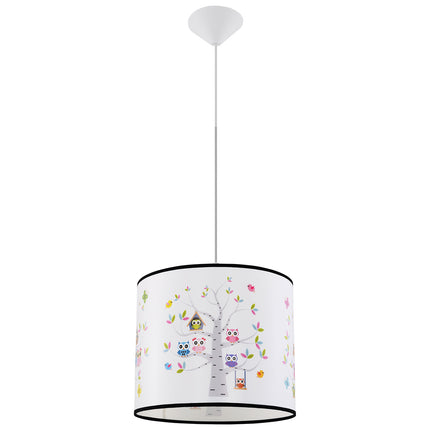 Suspension Enfant Hiboux 40 cm, vue d'ensemble sur fond blanc