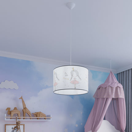 Suspension Enfant Princesse 30 cm, allumée dans une ambiance tamisée