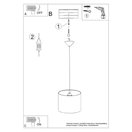 Suspension Enfant Princesse 30 cm, suspendue au-dessus d'un lit d'enfant