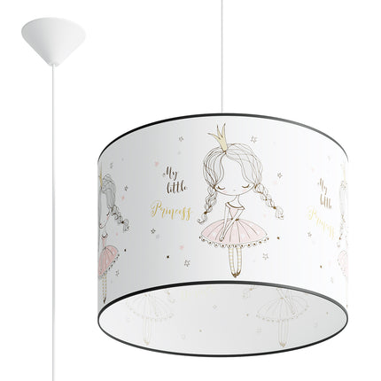 Suspension Enfant Princesse 40 cm, vue d'ensemble sur fond blanc