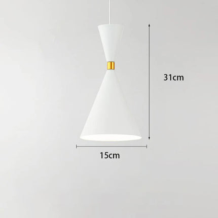 Suspension géométrique nordique coloris blanc