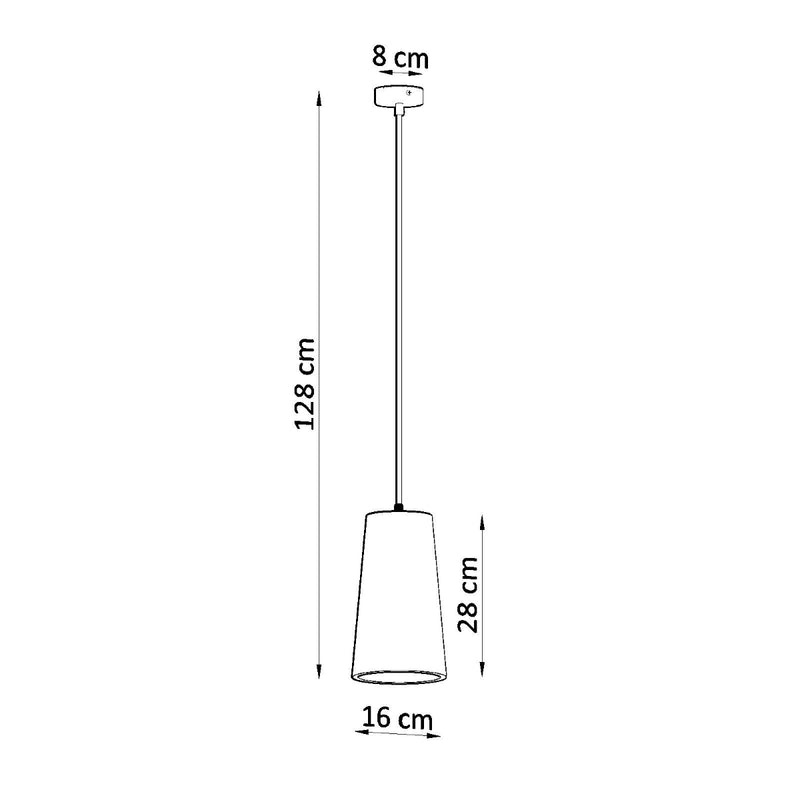 Dimensions Lámpara colgante de cerámica Gulcan