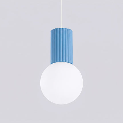 Suspension Halo 1 bleu ciel, packshot de trois quarts
