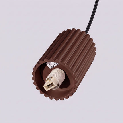 Suspension Halo 1 brun chocolat, mécanisme et platine de montage