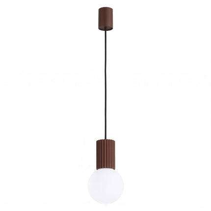 Suspension Halo 1 brun chocolat, packshot sur fond blanc
