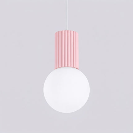 Suspension Halo 1 rose poudré, packshot de trois quarts