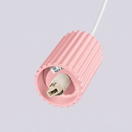 Suspension Halo 1 rose poudré, mécanisme et platine de montage