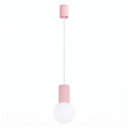 Suspension Halo 1 rose poudré, packshot sur fond blanc