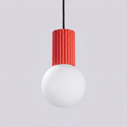 Suspension Halo 1 rouge vif, packshot de trois quarts