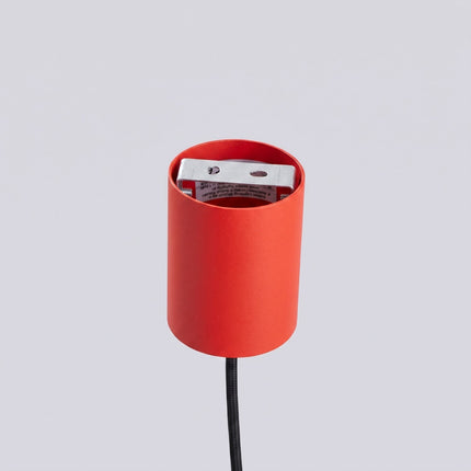 Suspension Halo 1 rouge vif, détail de la fixation