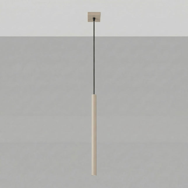 suspension halo 1 tube taupe en acier, vue en situation