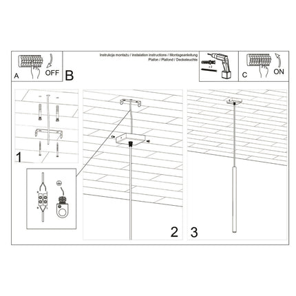 suspension halo 1 tube vert sauge en acier, notice de montage