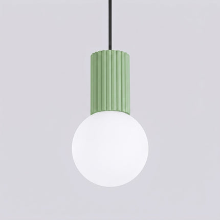Suspension Halo 1 vert sauge, packshot de trois quarts
