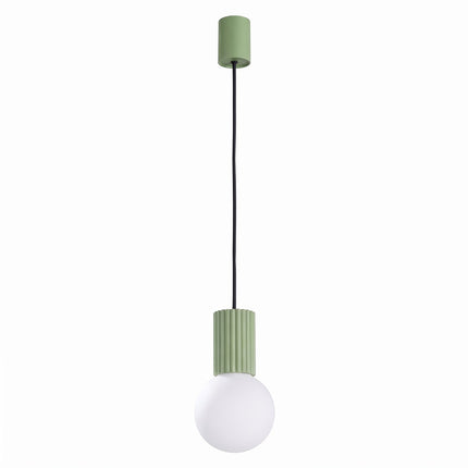 Suspension Halo 1 vert sauge, packshot sur fond blanc