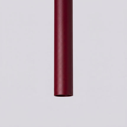Suspension Halo 2 double tube acier bordeaux, vue de détail