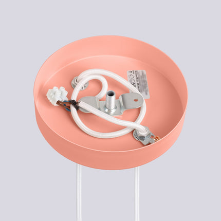 Suspension Halo 2 globes en grappe pêche, mécanisme et platine de montage