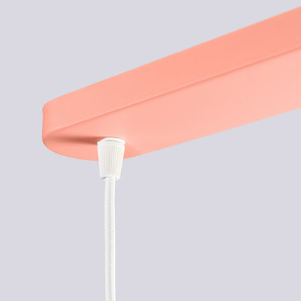 Suspension Halo 3 globes sur barre pêche, détail de la fixation