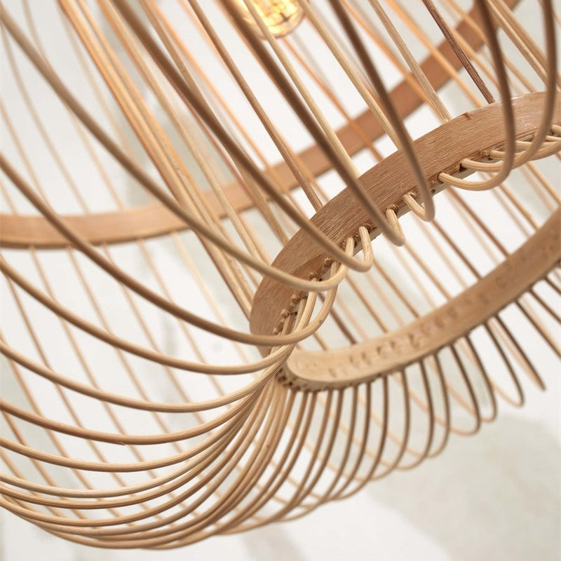Dimensions Suspension Hokkaido Bambou Tressé Naturel 38 cm