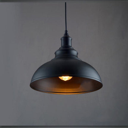 Suspension industrielle rétro LED en finition cuivre
