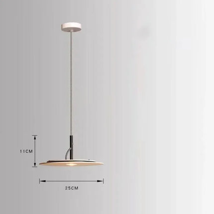 Suspension italienne circulaire LED plate créant une ambiance moderne