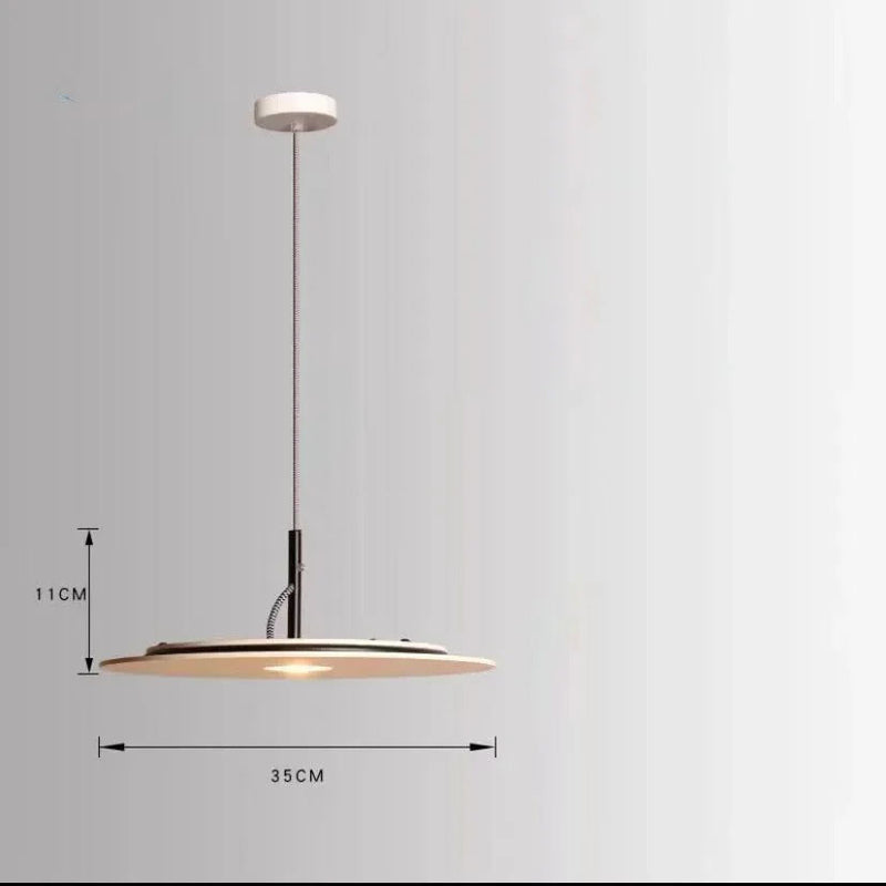 Dimensions Italian Circular LED Flat Pendant Light