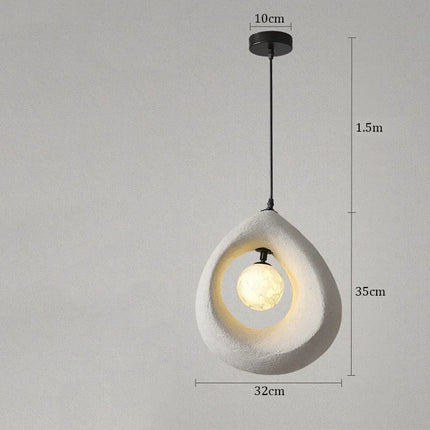 Suspension japonaise pendentif diffusant une lumière douce et zen