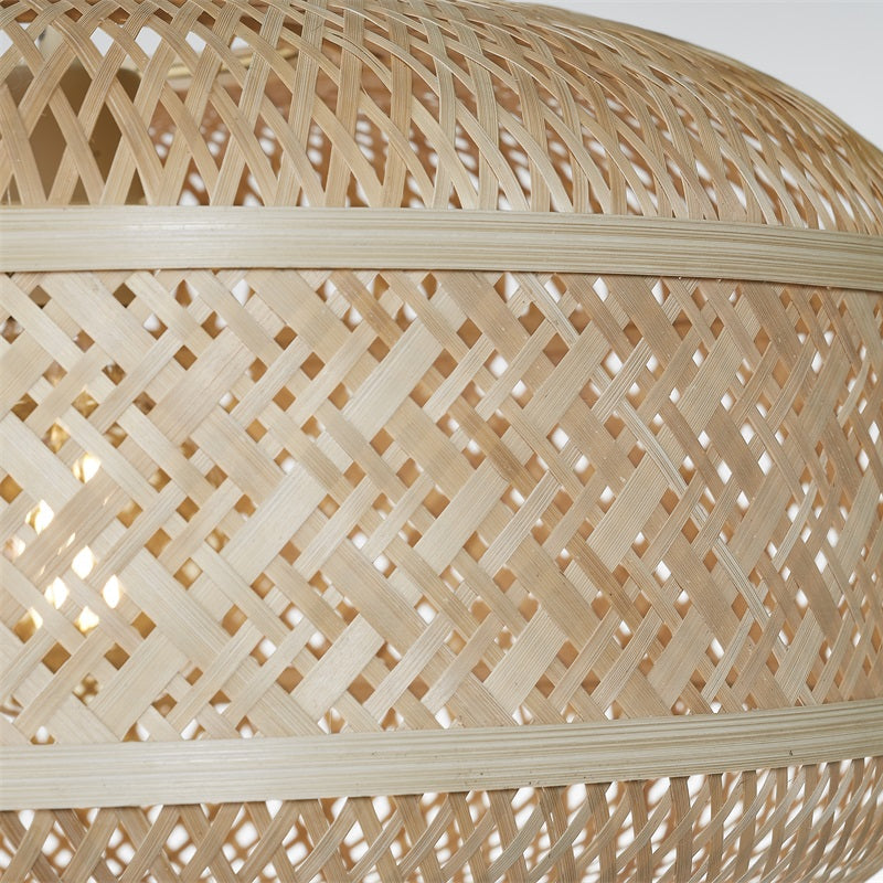 Dimensions Suspension Langkawi Ronde Bambou Tressé Naturel 50 cm